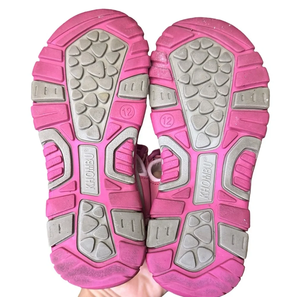 Khombu Kids Girls River Sandals with Adjustable Strap Pink Size 12 walking play